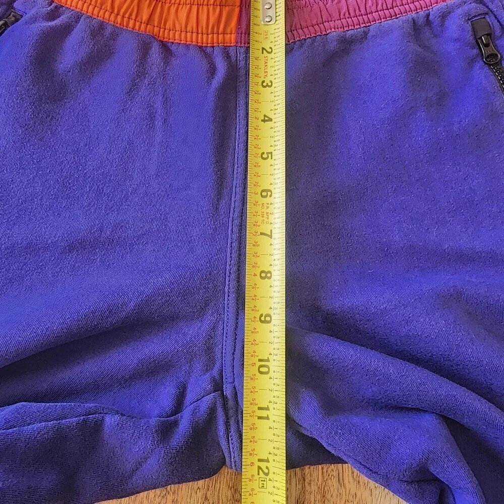 The North Face Rage Pants Mens Medium Blue Fleece Joggers Hiking Colorblock